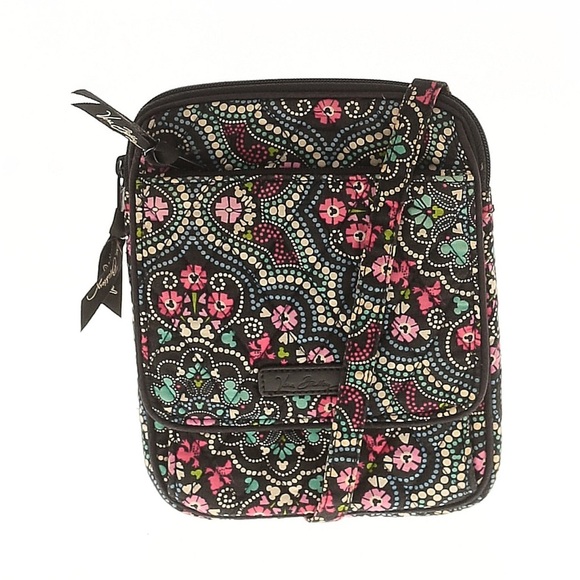 🩷NWOT VERA BRADLEY RETIRED DISNEY PARKS Mickey Medallion Hipster Crossbody Bag - Picture 1 of 4